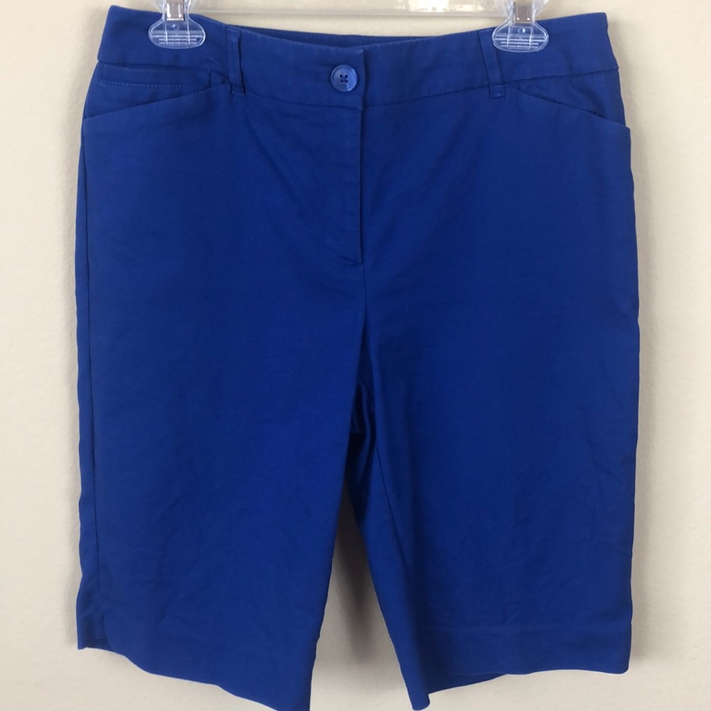 Chico's Blue Bermuda Shorts - Size Small/6